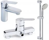 Набір змішувачів 3 в 1 GROHE BAU EDGE 123208S Набір змішувачів 3 в 1 GROHE BAU EDGE 123208S