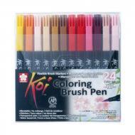 Набор маркеров Sakura Koi Coloring Brush Pen разноцветный Набор маркеров Sakura Koi Coloring Brush Pen разноцветный