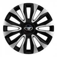 Ковпаки для коліс 4 Racing Avalon Carbon R13 з логотипом 4 шт. Silver/Black Daewoo Ковпаки для коліс 4 Racing Avalon Carbon R13 з логотипом 4 шт. Silver/Black Daewoo