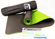 Килимок для фітнесу EasyFit TPE+TC 183х61 см Чорний/Зелений (EF-TPE6BGrCс) Килимок для фітнесу EasyFit TPE+TC 183х61 см Чорний/Зелений (EF-TPE6BGrCс)