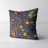 Подушка декоративная Soft Яркие полевые цветы на черном фоне 50x50 см (50PST_FLORA007) Подушка декоративная Soft Яркие полевые цветы на черном фоне 50x50 см (50PST_FLORA007)