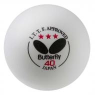 Мячи для настольного тенниса Butterfly*** 3 шт. Белый (BB-4803W)