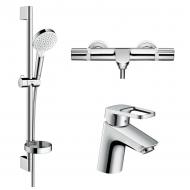 Душова система Hansgrohe 71150000+15348000+26553400 LOGIS Loop з термостатом (1132019) Душова система Hansgrohe 71150000+15348000+26553400 LOGIS Loop з термостатом (1132019)