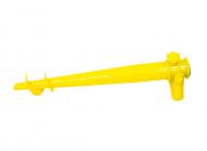 Підставка-бур для пляжної парасольки з ручкою 39х9,5 см Жовтий (1008411-Yellow)