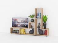 Комплект стеллажей Fanera Studio 2 шт 120х59х29 Дуб сонома Комплект стеллажей Fanera Studio 2 шт 120х59х29 Дуб сонома