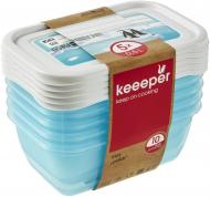 Набор контейнеров для морозильной камеры Keeeper Polar 5х0,5л Голубой (KEE-3012)