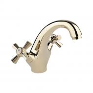 Змішувач для умивальника Q-tap Liberty ORO 161 QTLIBORO161 двовентильний Золотий (110949) Змішувач для умивальника Q-tap Liberty ORO 161 QTLIBORO161 двовентильний Золотий (110949)
