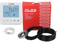 Нагрівальний кабель Flex 3 м² - 3,6 м²/525 Вт/30 м з програмованим терморегулятором Hof sen Нагрівальний кабель Flex 3 м² - 3,6 м²/525 Вт/30 м з програмованим терморегулятором Hof sen