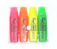 Маркер M&G Point liner текстовый скошенный 4 шт. в ПВХ пенале (AHM21576) Маркер M&G Point liner текстовый скошенный 4 шт. в ПВХ пенале (AHM21576)