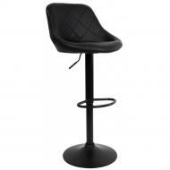 Барный стул со спинкой Bonro B-074 эко кожа 105х44х38 см Черный