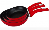 Набор сковородок Royalty Line RL-FM3 RED 3 шт. Набор сковородок Royalty Line RL-FM3 RED 3 шт.