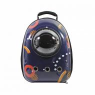 Рюкзак-переноска Taotaopets Window Dark Blue Circle з ілюмінатором Рюкзак-переноска Taotaopets Window Dark Blue Circle з ілюмінатором