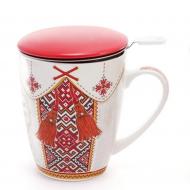 Заварник фарфоровый Flora "Люба моя Україна" 0,35 л (31551) Заварник фарфоровый Flora "Люба моя Україна" 0,35 л (31551)