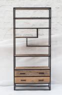 Стеллаж для хранения в стиле LOFT 2130х800х400 дерево/металл Коричневый/Черный (NS-1791) Стеллаж для хранения в стиле LOFT 2130х800х400 дерево/металл Коричневый/Черный (NS-1791)
