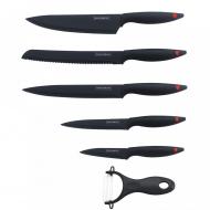 Набор кухонных ножей Royalty Line RL-NH5B с антипригарным покрытием и овощечисткой