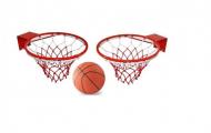 Кільця баскетбольні Bax №6 40 cм комплект з 2 шт. з сіткою і м'ячем