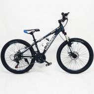 Горный подростковый велосипед Hammer-24 Shimano MTB Черно-синий Горный подростковый велосипед Hammer-24 Shimano MTB Черно-синий