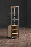 Стеллаж для хранения в стиле Loft 2130х550х400 дерево/металл Коричневый/Черный (NS-1679) Стеллаж для хранения в стиле Loft 2130х550х400 дерево/металл Коричневый/Черный (NS-1679)
