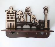 Ключница настенная деревянная Мост 31х22х9 см Ключница настенная деревянная Мост 31х22х9 см