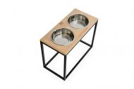 Миски на підставці Harley and Cho Dinner для великих собак 1,8 л Natural/Black (3300013) Миски на підставці Harley and Cho Dinner для великих собак 1,8 л Natural/Black (3300013)