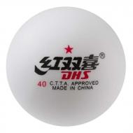 Шарики-мячи для настольного тенниса DHS 6 шт. 40 мм Белый (D-36)