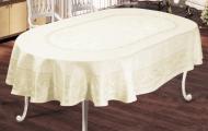 Скатерть тефлоновая водоотталкивающая Sagol 160x220 см ovale Sgl-003 Cream Скатерть тефлоновая водоотталкивающая Sagol 160x220 см ovale Sgl-003 Cream