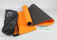 Килимок для йоги EasyFit TPE+TC 183х61 см Помаранчевий/Чорний (EF-TPE6OBC) Килимок для йоги EasyFit TPE+TC 183х61 см Помаранчевий/Чорний (EF-TPE6OBC)