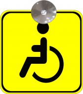 Знак на авто Инвалид на присоске