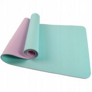 Килимок для йоги та фітнесу SportVida SV-HK0228 TPE 6 мм Sky Blue/Pink Килимок для йоги та фітнесу SportVida SV-HK0228 TPE 6 мм Sky Blue/Pink