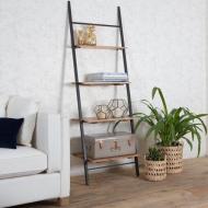 Приставной стеллаж для хранения в стиле Loft 1830х600х450 металл/дерево Коричневый (NS-1497) Приставной стеллаж для хранения в стиле Loft 1830х600х450 металл/дерево Коричневый (NS-1497)