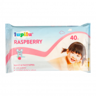 Дитячі вологі серветки Lupilu Raspberry 40 шт. Дитячі вологі серветки Lupilu Raspberry 40 шт.