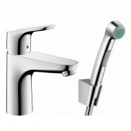 Змішувач для раковини Hansgrohe Focus 100 з гігієнічним душем Змішувач для раковини Hansgrohe Focus 100 з гігієнічним душем
