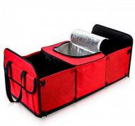 Складна сумка органайзер-холодильник в багажник автомобіля Trunk Organizer & Cooler Червоний