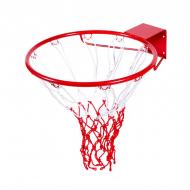 Баскетбольне кільце 45 см Біло-червоний (KBU1)