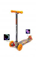 Самокат детский CS Maxi Scale Scooter со светящимися колесами Prints Multicolors Orange Самокат детский CS Maxi Scale Scooter со светящимися колесами Prints Multicolors Orange