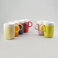 Набор керамических чашек Knitted 0,3 л 6 шт. Набор керамических чашек Knitted 0,3 л 6 шт.