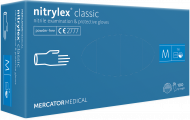 Перчатки Nitrilex Classic смотровые нитриловые нестерильные M 100 шт. Синий