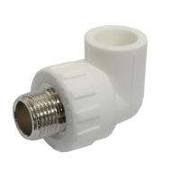 Кут PP-R SANTAN 20х1/2 " із зовнішнім різьбленням Білий Кут PP-R SANTAN 20х1/2 " із зовнішнім різьбленням Білий