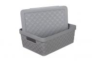 Ящик Diamond Heidrun 11 л 36х27х14 см пластиковий (7082) Ящик Diamond Heidrun 11 л 36х27х14 см пластиковий (7082)