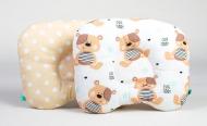 Подушка для новорожденных ортопедическая BabySoon Мишутки 22х26 см Бежевый (160) Подушка для новорожденных ортопедическая BabySoon Мишутки 22х26 см Бежевый (160)