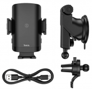 Автотримач-зарядка для телефону Hoco Avangard smart wireless charging car holder CA84 15W 4,5-6,7" Black (4516580) Автотримач-зарядка для телефону Hoco Avangard smart wireless charging car holder CA84 15W 4,5-6,7" Black (4516580)