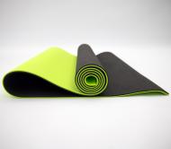 Килимок для йоги та фітнесу OSPORT Yoga ECO Pro 183х61х0,6 см Чорно-салатовий (FI-0076) Килимок для йоги та фітнесу OSPORT Yoga ECO Pro 183х61х0,6 см Чорно-салатовий (FI-0076)