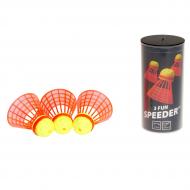 Набор воланов для спидминтона Speedminton Tube Fun 3 шт. (400221) Набор воланов для спидминтона Speedminton Tube Fun 3 шт. (400221)