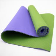 Килимок для йоги та фітнесу TPE OSPORT FI-0076 Yoga ECO Pro 183х61х0,6 см Оливково-фіолетовий Килимок для йоги та фітнесу TPE OSPORT FI-0076 Yoga ECO Pro 183х61х0,6 см Оливково-фіолетовий