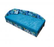 Диван-ліжко ортопедичне LECTUS Бриз із пружинним блоком Боннель для щоденного сну Блакитний