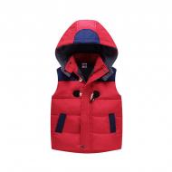 Жилет на синтепоне детский Berni Kids Travel р. 140 с утепленным капюшоном Красный (56072s114) Жилет на синтепоне детский Berni Kids Travel р. 140 с утепленным капюшоном Красный (56072s114)