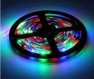 Світлодіодна стрічка 3528 LED RGB 5 м RGB контролер + блок живлення + Пульт Світлодіодна стрічка 3528 LED RGB 5 м RGB контролер + блок живлення + Пульт