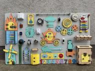 Бизиборд Busy Board HandMade в максимальной комплектации 100х60 см Разноцветный Бизиборд Busy Board HandMade в максимальной комплектации 100х60 см Разноцветный