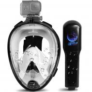 Полнолицевая маска для плавания Vela Sport 1.0 L/XL Черно-белый (00351) Полнолицевая маска для плавания Vela Sport 1.0 L/XL Черно-белый (00351)