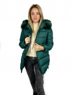 Куртка жіноча зимова Ledy Yep з капюшоном 2XL Зелений (BB766-2)